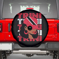 Proud Trini Afro Black Woman Spare Tire Cover Trinidad and Tobago Flag Pride - Wonder Print Shop