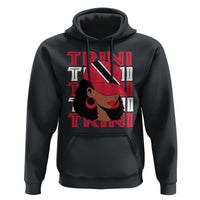 Proud Trini Afro Black Woman Hoodie Trinidad and Tobago Flag Pride - Wonder Print Shop