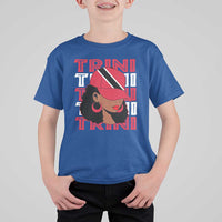 Proud Trini Afro Black Woman T Shirt For Kid Trinidad and Tobago Flag Pride - Wonder Print Shop