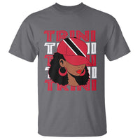 Proud Trini Afro Black Woman T Shirt Trinidad and Tobago Flag Pride - Wonder Print Shop