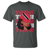 Proud Trini Afro Black Woman T Shirt Trinidad and Tobago Flag Pride - Wonder Print Shop