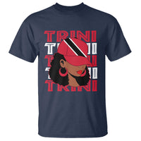 Proud Trini Afro Black Woman T Shirt Trinidad and Tobago Flag Pride - Wonder Print Shop