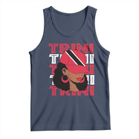 Proud Trini Afro Black Woman Tank Top Trinidad and Tobago Flag Pride - Wonder Print Shop
