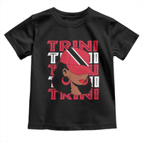 Proud Trini Afro Black Woman Toddler T Shirt Trinidad and Tobago Flag Pride - Wonder Print Shop