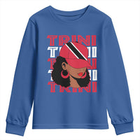 Proud Trini Afro Black Woman Youth Sweatshirt Trinidad and Tobago Flag Pride - Wonder Print Shop