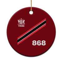 Trinidad and Tobago Flag Ceramic Ornament 868 Trini Soccer Fan - Wonder Print Shop