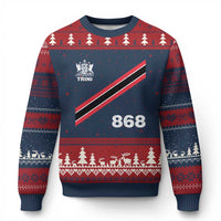 Trinidad and Tobago Flag Ugly Christmas Sweater 868 Trini Soccer Fan - Wonder Print Shop