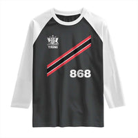 Trinidad and Tobago Flag Raglan Shirt 868 Trini Soccer Fan - Wonder Print Shop