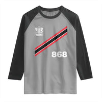 Trinidad and Tobago Flag Raglan Shirt 868 Trini Soccer Fan - Wonder Print Shop