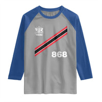 Trinidad and Tobago Flag Raglan Shirt 868 Trini Soccer Fan - Wonder Print Shop
