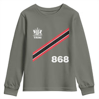 Trinidad and Tobago Flag Youth Sweatshirt 868 Trini Soccer Fan - Wonder Print Shop