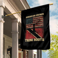 American Grown Trini Roots Garden Flag Trinidad and Tobago USA Flag Trinidadian Proud Us - Wonder Print Shop