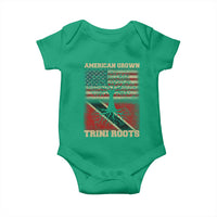 American Grown Trini Roots Baby Onesie Trinidad and Tobago USA Flag Trinidadian Proud Us - Wonder Print Shop