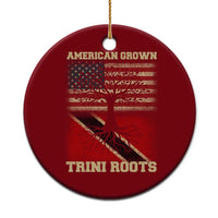 American Grown Trini Roots Ceramic Ornament Trinidad and Tobago USA Flag Trinidadian Proud Us - Wonder Print Shop