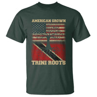 American Grown Trini Roots T Shirt Trinidad and Tobago USA Flag Trinidadian Proud Us - Wonder Print Shop