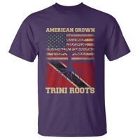 American Grown Trini Roots T Shirt Trinidad and Tobago USA Flag Trinidadian Proud Us - Wonder Print Shop