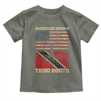 American Grown Trini Roots Toddler T Shirt Trinidad and Tobago USA Flag Trinidadian Proud Us - Wonder Print Shop