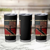American Grown Trini Roots Tumbler Cup Trinidad and Tobago USA Flag Trinidadian Proud Us - Wonder Print Shop