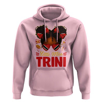 Little Miss Trinidad And Tobago Hoodie Afro Black Messy Bun Girl Trini Flag Bow