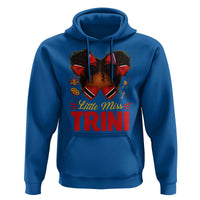 Little Miss Trinidad And Tobago Hoodie Afro Black Messy Bun Girl Trini Flag Bow