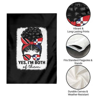 Trini Dominican Girl Garden Flag Yes Im Both Trinidad And Tobago Dominican Pride