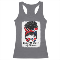 Trini Dominican Girl Racerback Tank Top Yes Im Both Trinidad And Tobago Dominican Pride