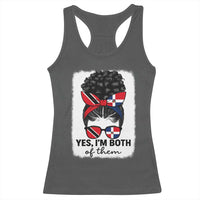 Trini Dominican Girl Racerback Tank Top Yes Im Both Trinidad And Tobago Dominican Pride