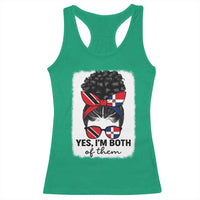 Trini Dominican Girl Racerback Tank Top Yes Im Both Trinidad And Tobago Dominican Pride