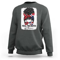 Trini Dominican Girl Sweatshirt Yes Im Both Trinidad And Tobago Dominican Pride