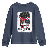 Trini Dominican Girl Youth Sweatshirt Yes Im Both Trinidad And Tobago Dominican Pride