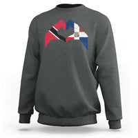Trinidad and Tobago Dominican Sweatshirt Two Flags One Heart