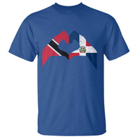 Trinidad and Tobago Dominican T Shirt Two Flags One Heart