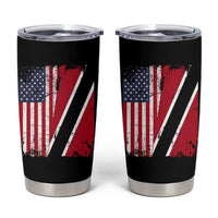 USA Trinidad and Tobago Tumbler Cup Retro Vintage American Trini Pride Flag