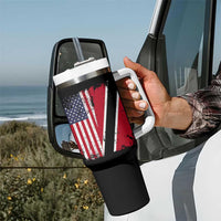 USA Trinidad and Tobago Tumbler With Handle Retro Vintage American Trini Pride Flag