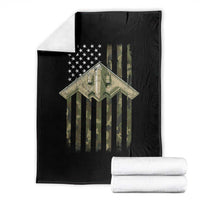 Retro Camo B2 Spirit Throw Blanket B-2 Bomber Stealth Aircraft Camouflage US Flag Patriotic - Wonder Print Shop