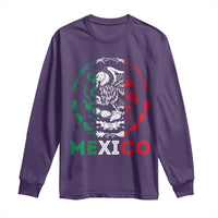 Mexico Coat of Arms Long Sleeve Shirt Eagle Mexican Flag Mexico Heritage Roots - Wonder Print Shop