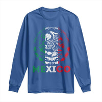 Mexico Coat of Arms Long Sleeve Shirt Eagle Mexican Flag Mexico Heritage Roots - Wonder Print Shop