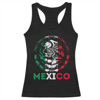 Mexico Coat of Arms Racerback Tank Top Eagle Mexican Flag Mexico Heritage Roots - Wonder Print Shop