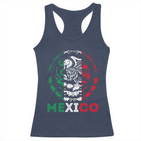 Mexico Coat of Arms Racerback Tank Top Eagle Mexican Flag Mexico Heritage Roots - Wonder Print Shop