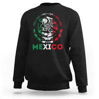 Mexico Coat of Arms Sweatshirt Eagle Mexican Flag Mexico Heritage Roots - Wonder Print Shop