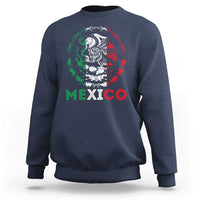 Mexico Coat of Arms Sweatshirt Eagle Mexican Flag Mexico Heritage Roots - Wonder Print Shop
