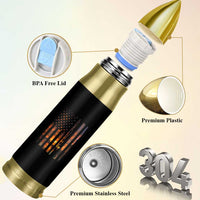 American Flag Fishing Bullet Tumbler Fish Fisher Fisherman Fishing Rod Sunset - Wonder Print Shop