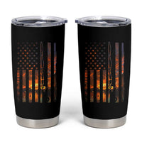 American Flag Fishing Tumbler Cup Fish Fisher Fisherman Fishing Rod Sunset - Wonder Print Shop