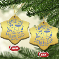 Love on the Lake Bachelorette Christmas Ornament Custom Camp Bach Party - Wonder Print Shop
