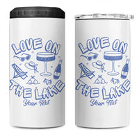 Love on the Lake Bachelorette 4 in 1 Can Cooler Tumbler Custom Camp Bach Party - Wonder Print Shop