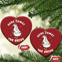 Silly Goose Bride Christmas Ornament Funny Goose Lovers - Wonder Print Shop