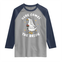 Silly Goose Bride Raglan Shirt Funny Goose Lovers - Wonder Print Shop