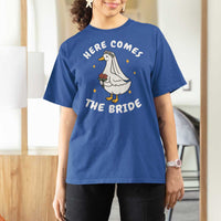 Silly Goose Bride T Shirt For Women Funny Goose Lovers - Wonder Print Shop