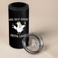 Mrs. Silly Goose Bride 4 in 1 Can Cooler Tumbler Funny Goose Lovers - Wonder Print Shop