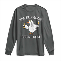 Mrs. Silly Goose Bride Long Sleeve Shirt Funny Goose Lovers - Wonder Print Shop
